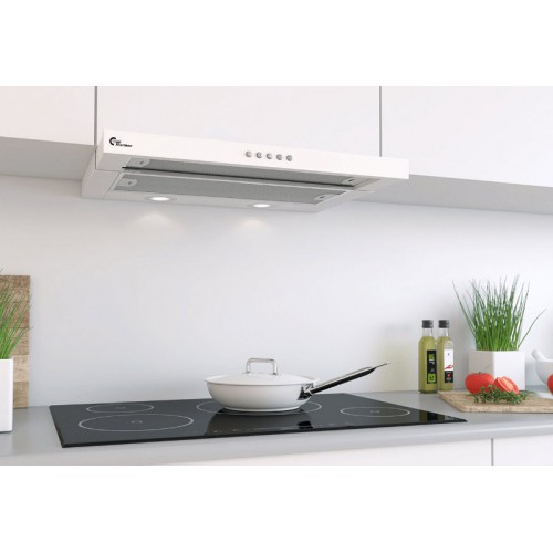 integrated retractable cooker hood Super Silent Slider 600